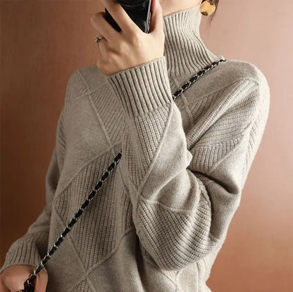 Cozy Turtleneck Cardigan