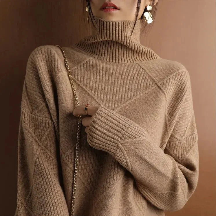 Cozy Turtleneck Cardigan