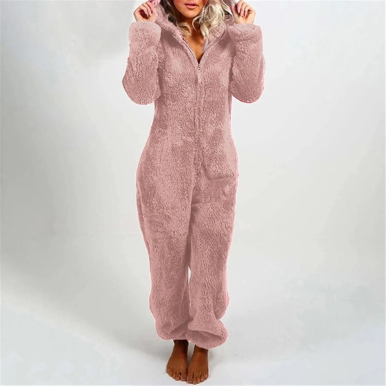 Cozy Plush One-Piece Pajamas