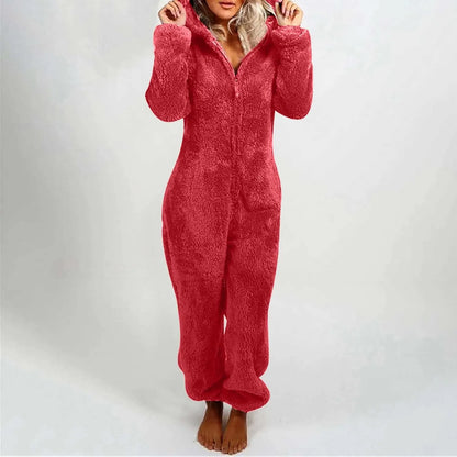 Cozy Plush One-Piece Pajamas