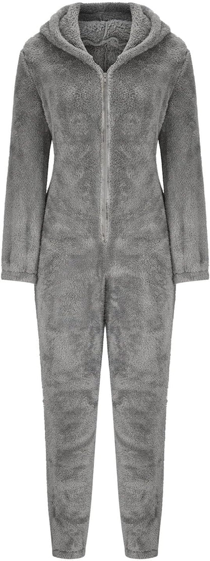 Cozy Plush One-Piece Pajamas