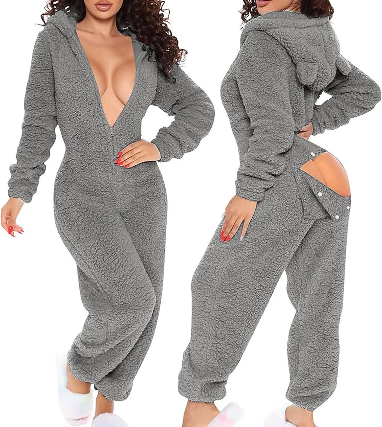 Cozy Plush One-Piece Pajamas