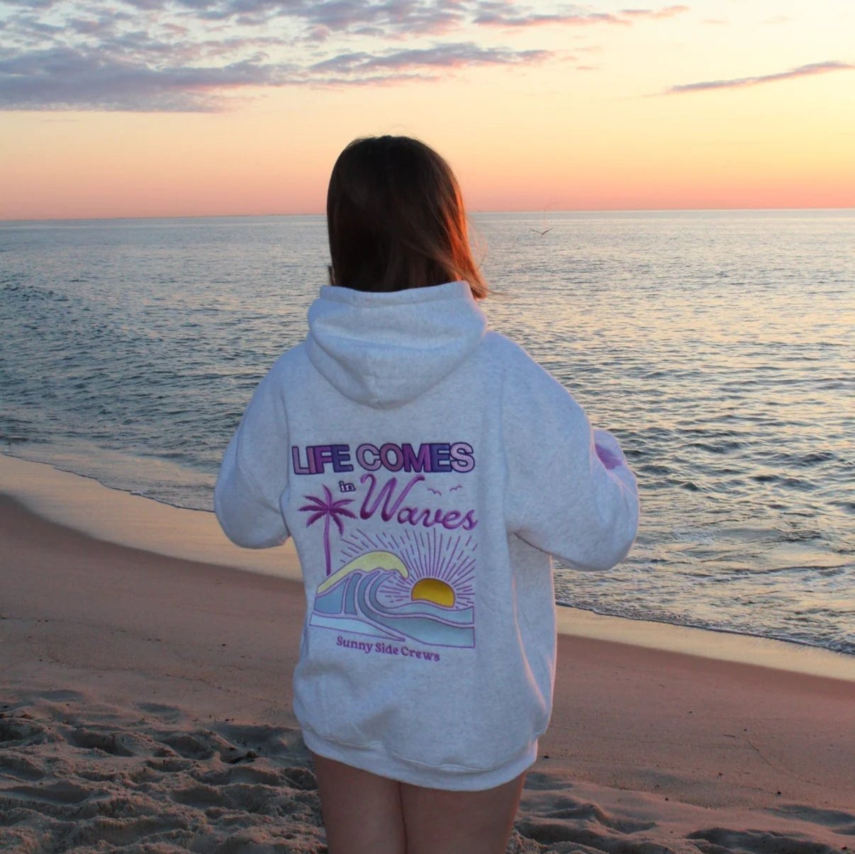 Summer Hoodie - Sunset & Waves - Vitalise