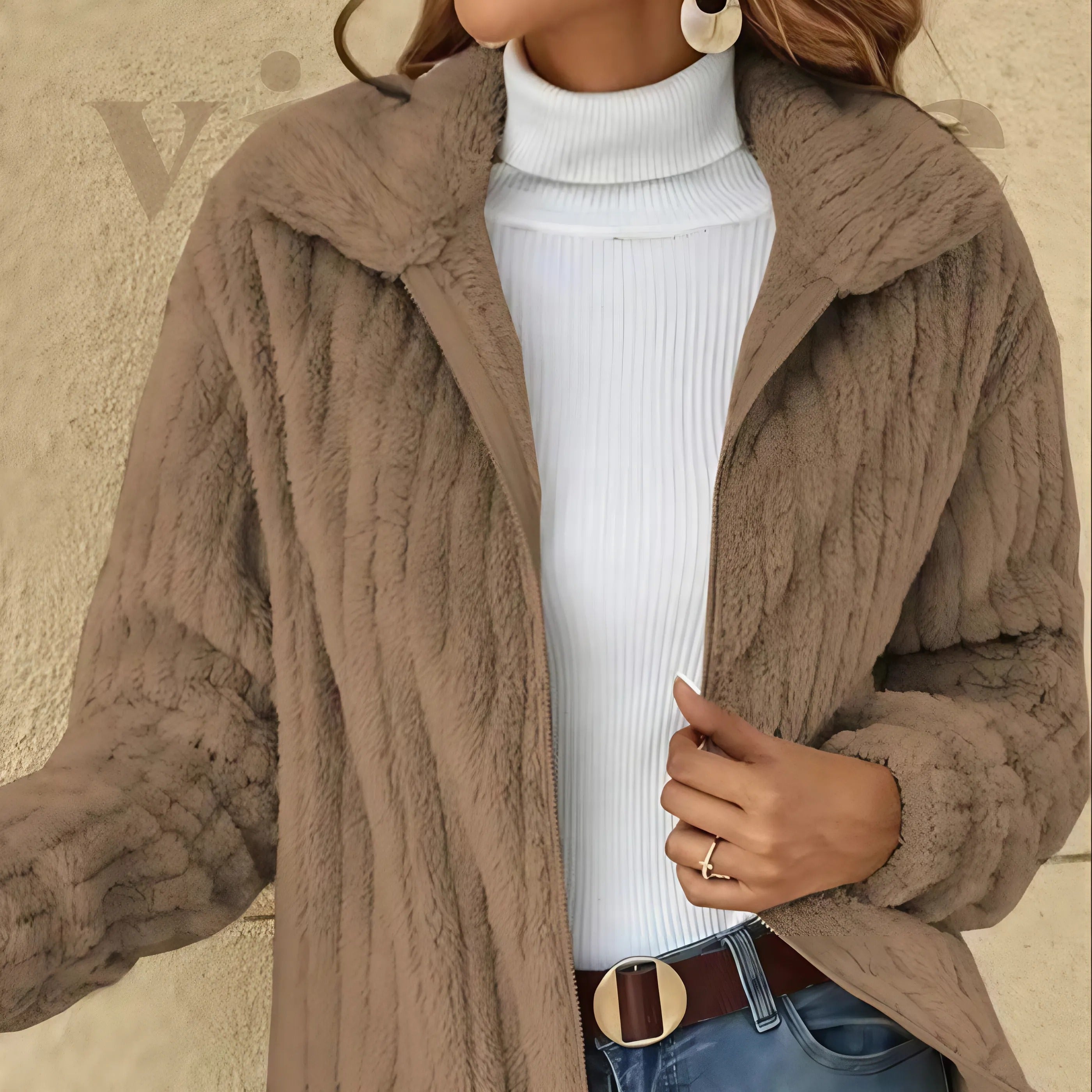 Elegant Layered Coat Top