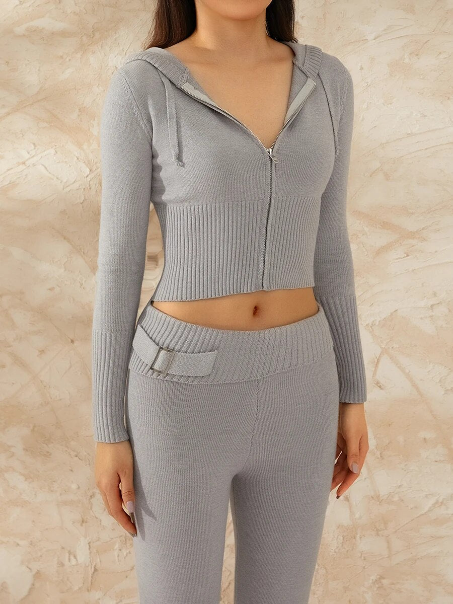 Cozy Ribbed Knit Lounge Set