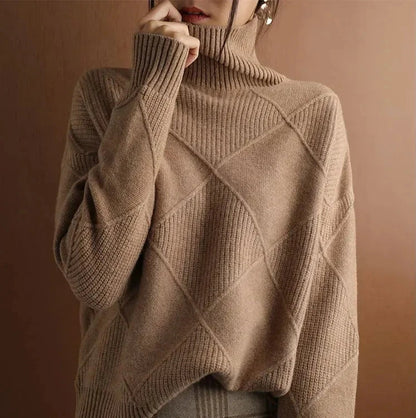 Cozy Turtleneck Cardigan